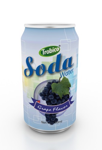330ml grape flavor soda water